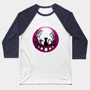 Moon Cat Baseball T-Shirt